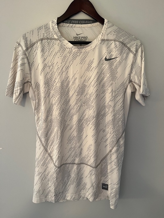 Nike Other - Nike Men’s Pro Combat Short Sleeve Compression Shirt - Light Gray/Black